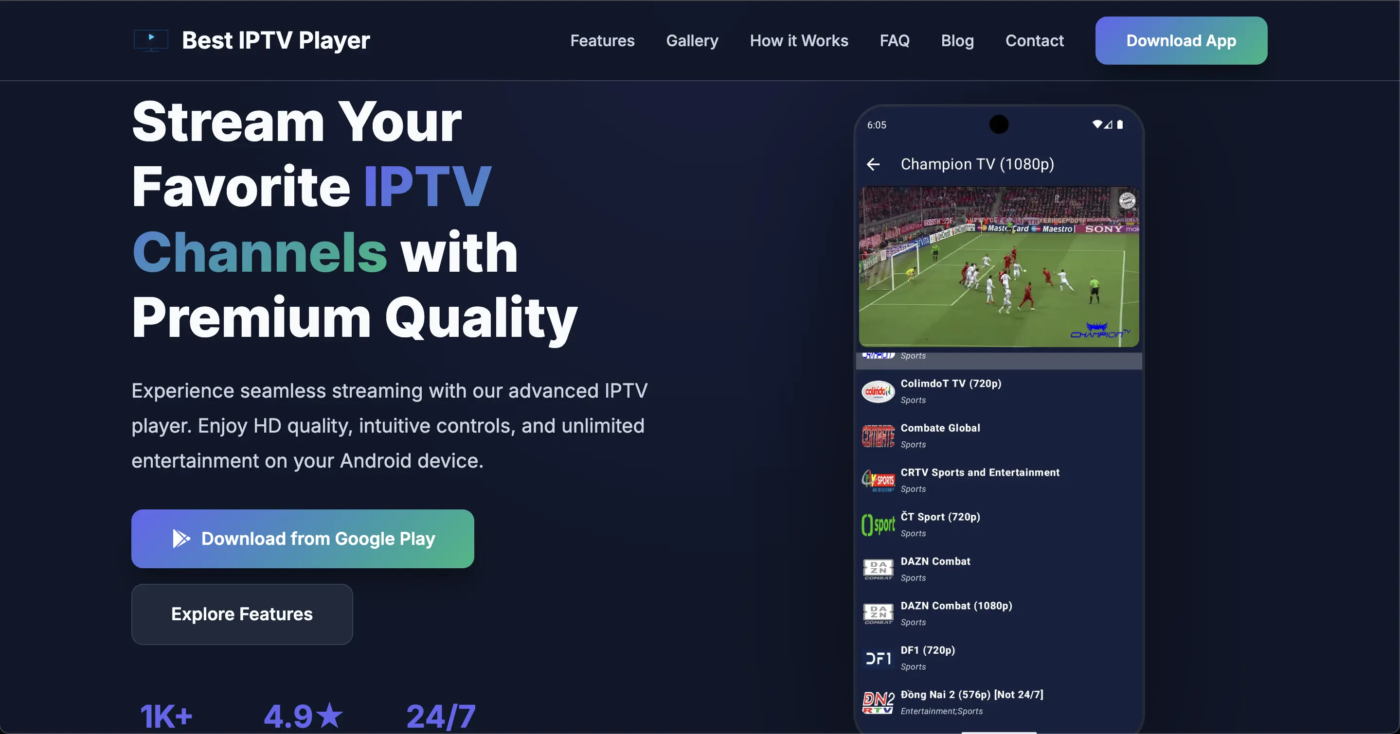 Best IPTV Player website