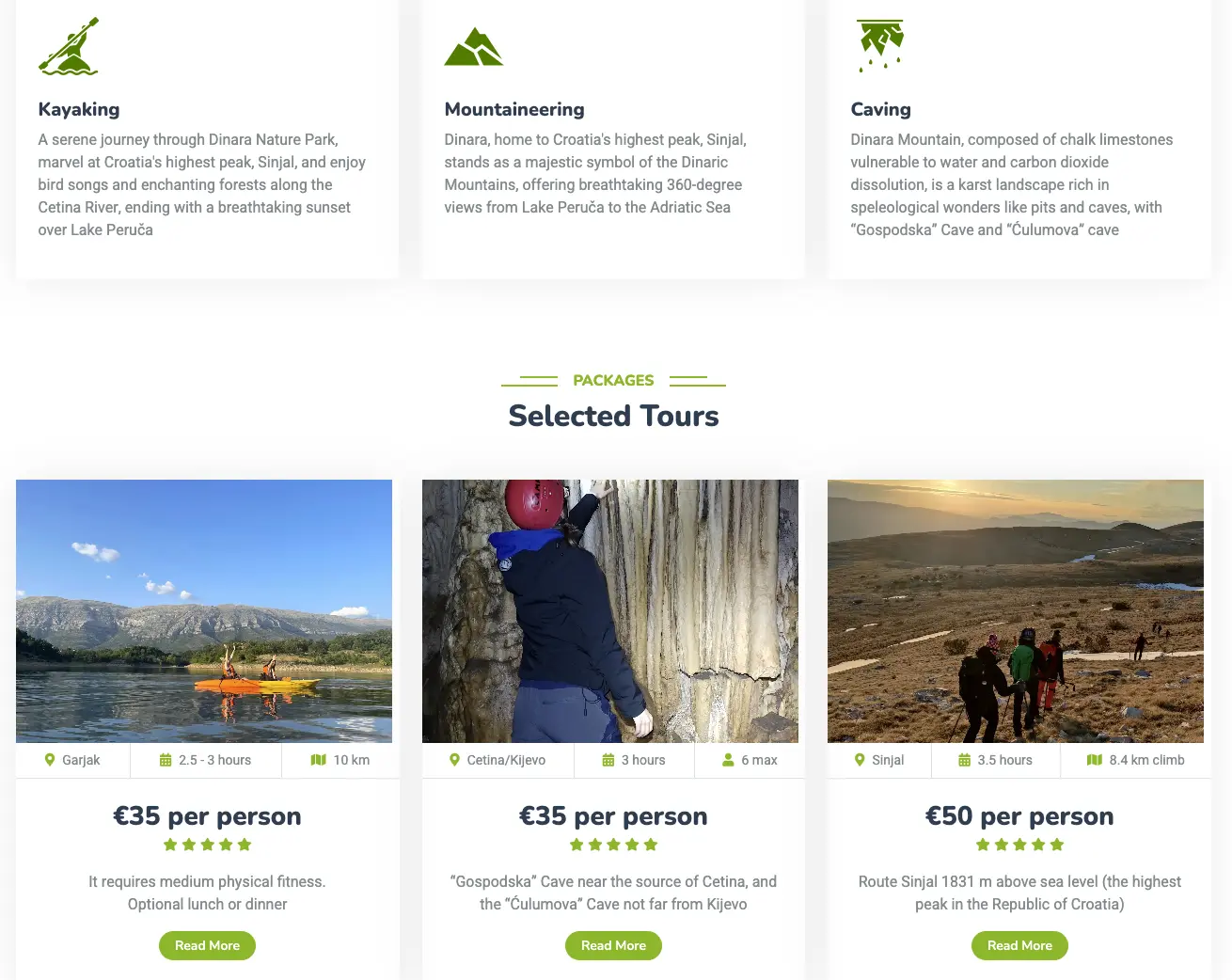 Vrlika Adventure Website